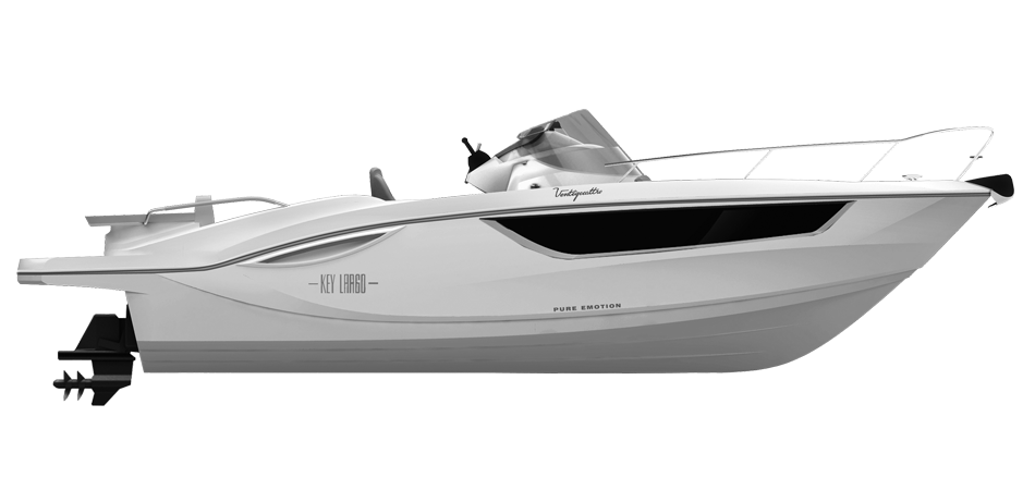 KEY LARGO 24 STERNDRIVE - INBOARD LINE WHITE (gelcoat)