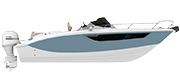 KEY LARGO 27 OUTBOARD - OUTBOARD LINE AIR BLUE METALLIZED (paint)