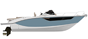 KEY LARGO 27 STERNDRIVE - INBOARD LINE AIR BLUE METALLIZED (paint)