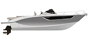 KEY LARGO 27 STERNDRIVE - INBOARD LINE SILVER METALLIZED (paint)
